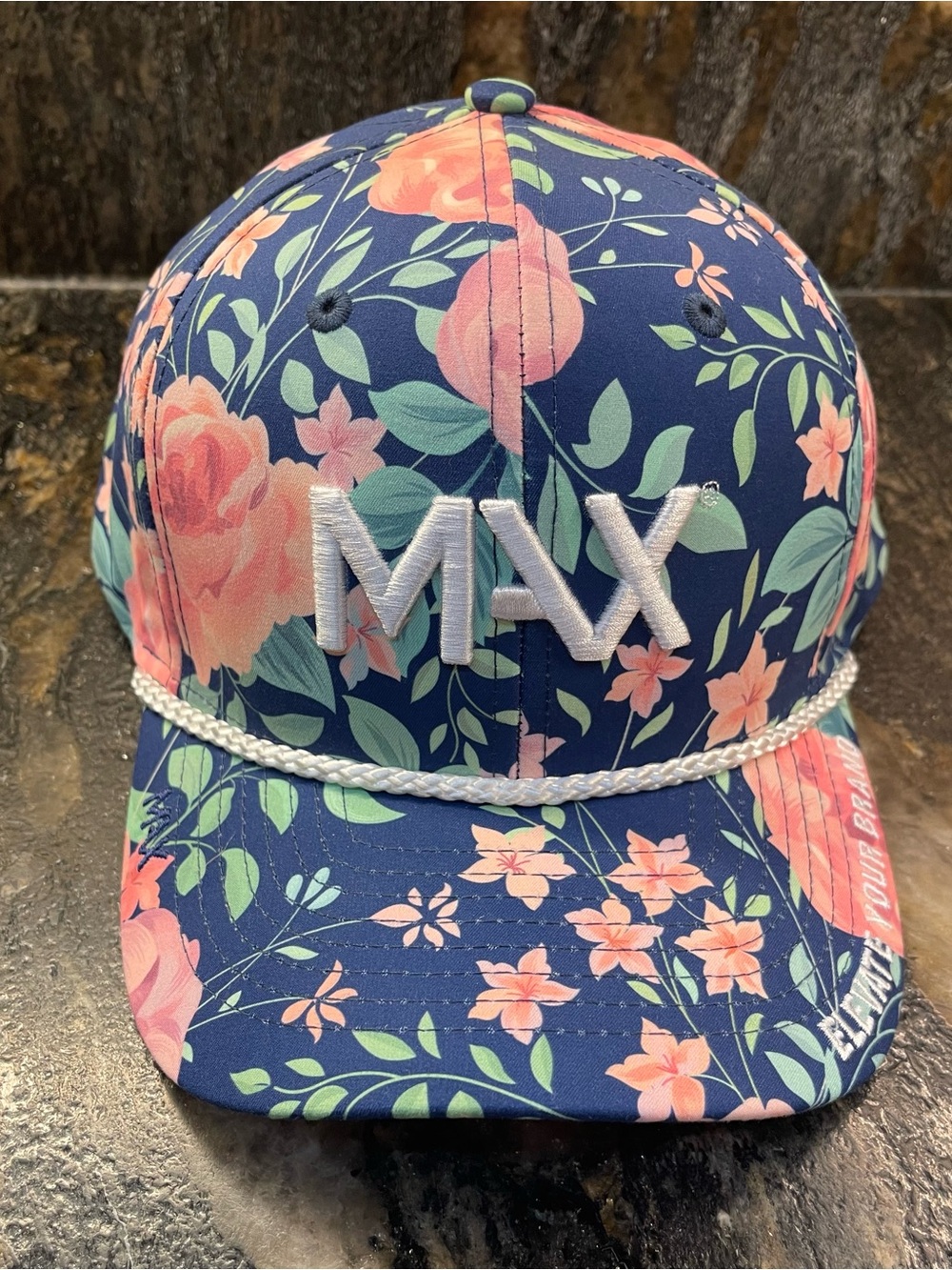 MAX Floral Golf Rope Trim Hate Elevate your Brand SnapBack